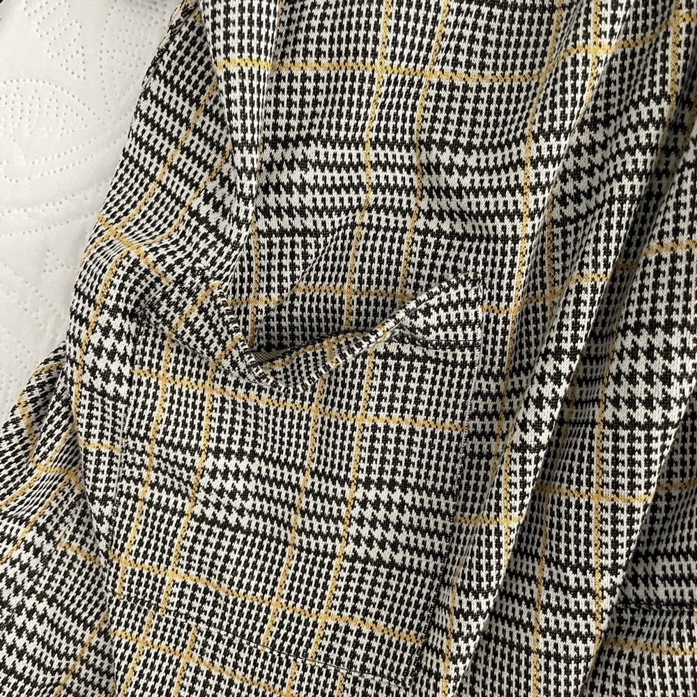 Plaid overall dress